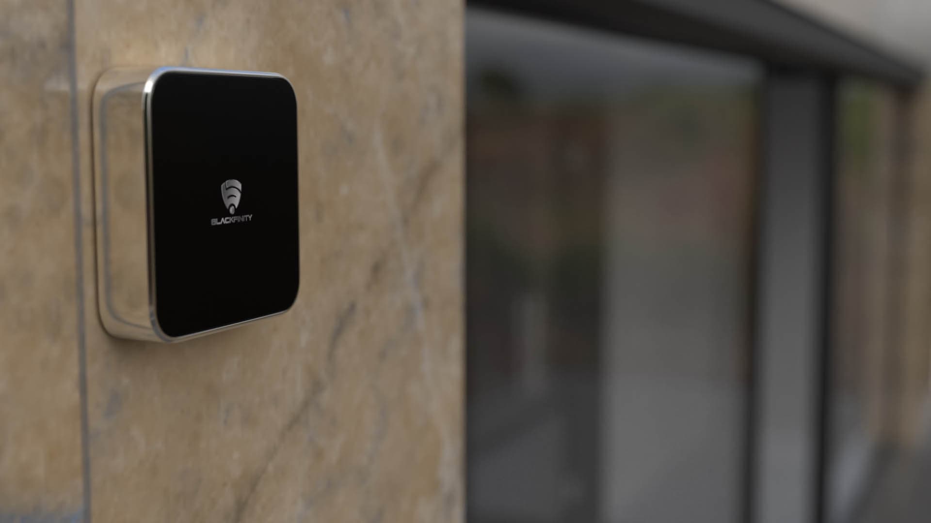Blackfinity unit mounted on a wall